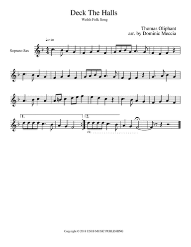 Deck The Halls (arr. Dominic Meccia)