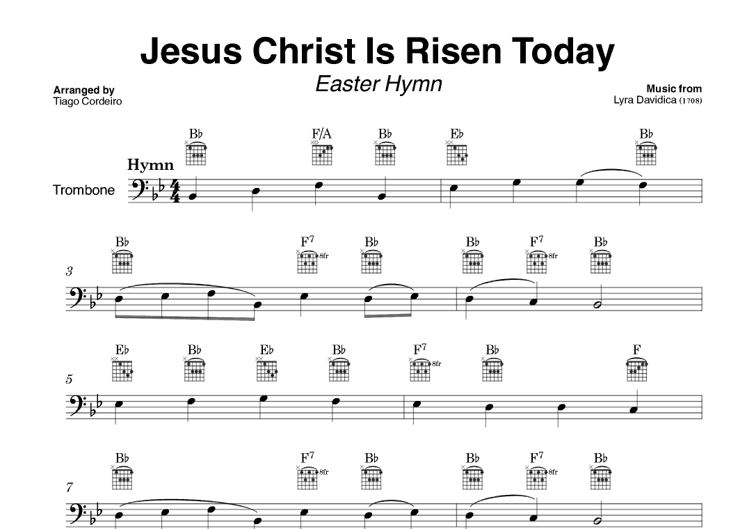 Jesus Christ Is Risen Today (arr. Tiago Cordeiro)