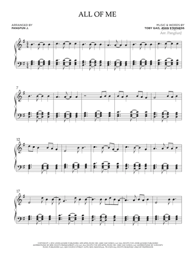 All Of Me (arr. Pangfun J)