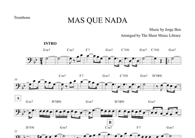 Mas Que Nada (arr. The Sheet Music Library)