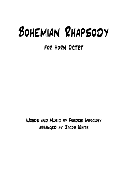 Bohemian Rhapsody (arr. Jacob White)