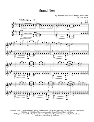 Brand New (arr. Matt Arnett)