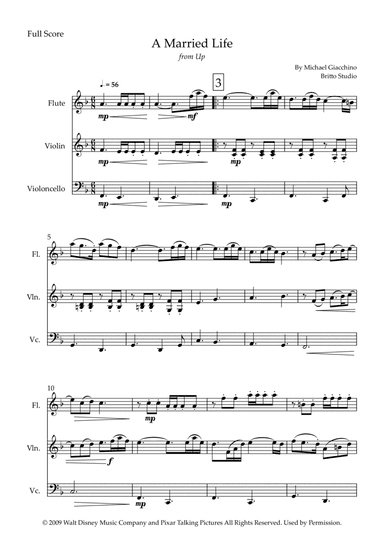 Married Life (arr. Fabio Britto)