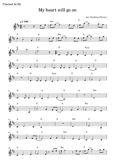 My Heart Will Go On (love Theme From 'titanic') (arr. Veridiana Oliveira)