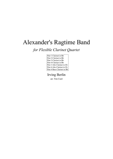 Alexander's Ragtime Band (arr. Tim)