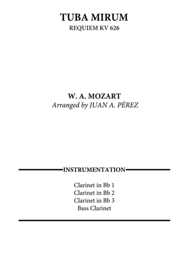 Tuba Mirum (Requiem KV 626) (arr. Juan A. Perez)