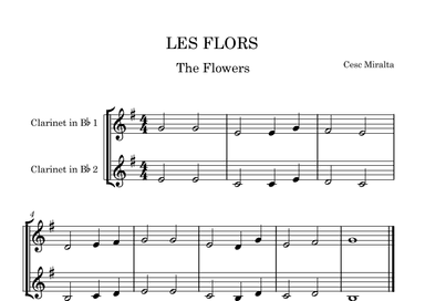 LES FLORS Sol M Cl Duet