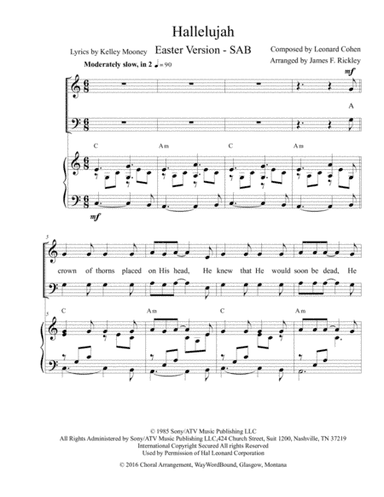 Hallelujah (arr. James F. Rickley)