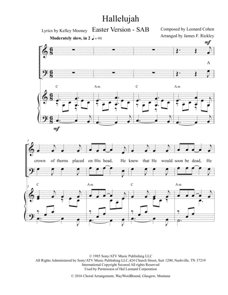 Hallelujah (arr. James F. Rickley)