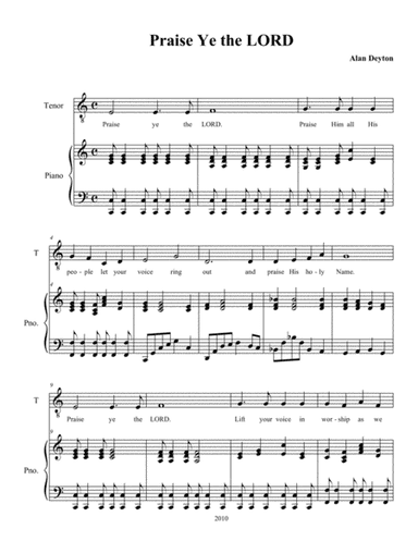 Praise Ye the LORD