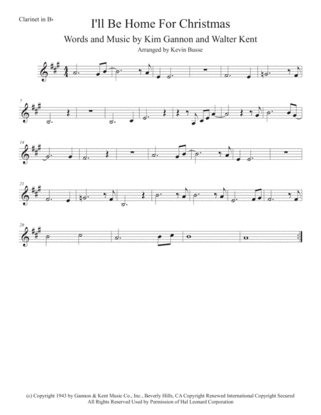 I'll Be Home For Christmas (arr. Kevin Busse)