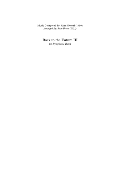 Back To The Future Part Iii (arr. Sean Breen)
