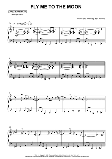 Fly Me To The Moon (in Other Words) (arr. Joel Bowerman)