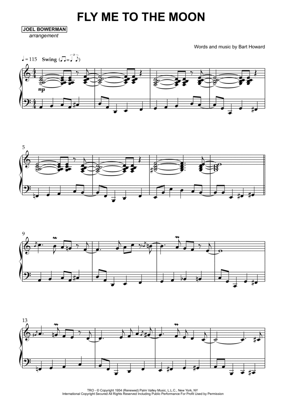 Fly Me To The Moon (in Other Words) (arr. Joel Bowerman)