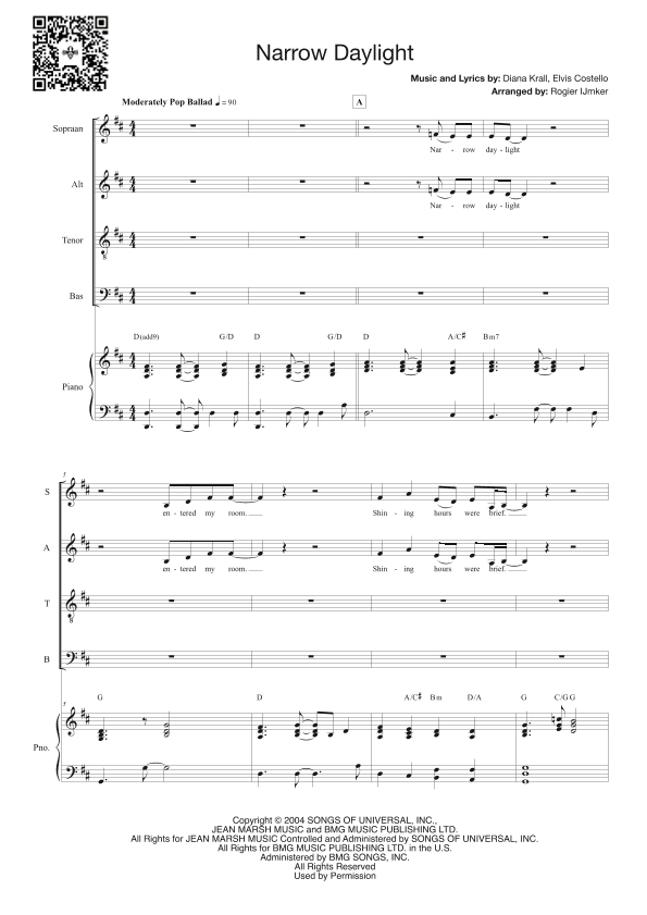 Narrow Daylight (arr. Rogier Ijmker)
