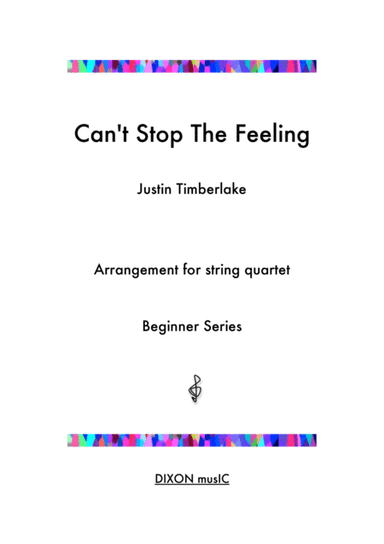 Can't Stop The Feeling  from TROLLS (arr. Iain Dixon)