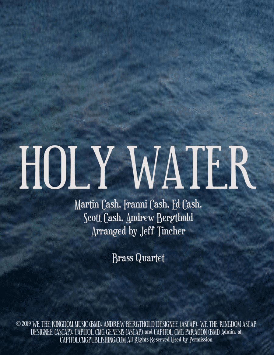 Holy Water (arr. Jeff Tincher)