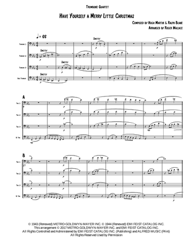 Have Yourself A Merry Little Christmas  from MEET ME IN ST. LOUIS (arr. Roger Wallace)