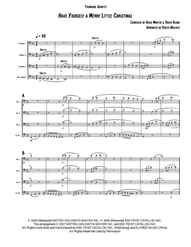 Have Yourself A Merry Little Christmas  from MEET ME IN ST. LOUIS (arr. Roger Wallace)
