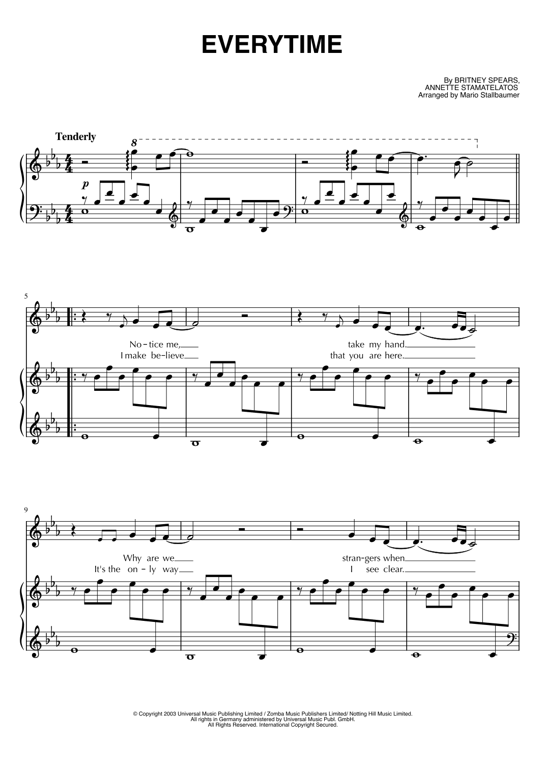 Everytime (arr. Mario Stallbaumer)