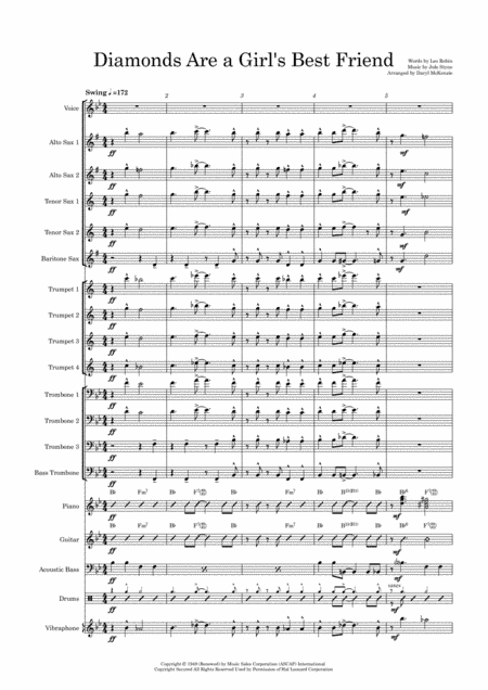Diamonds Are A Girl's Best Friend (arr. Daryl McKenzie)