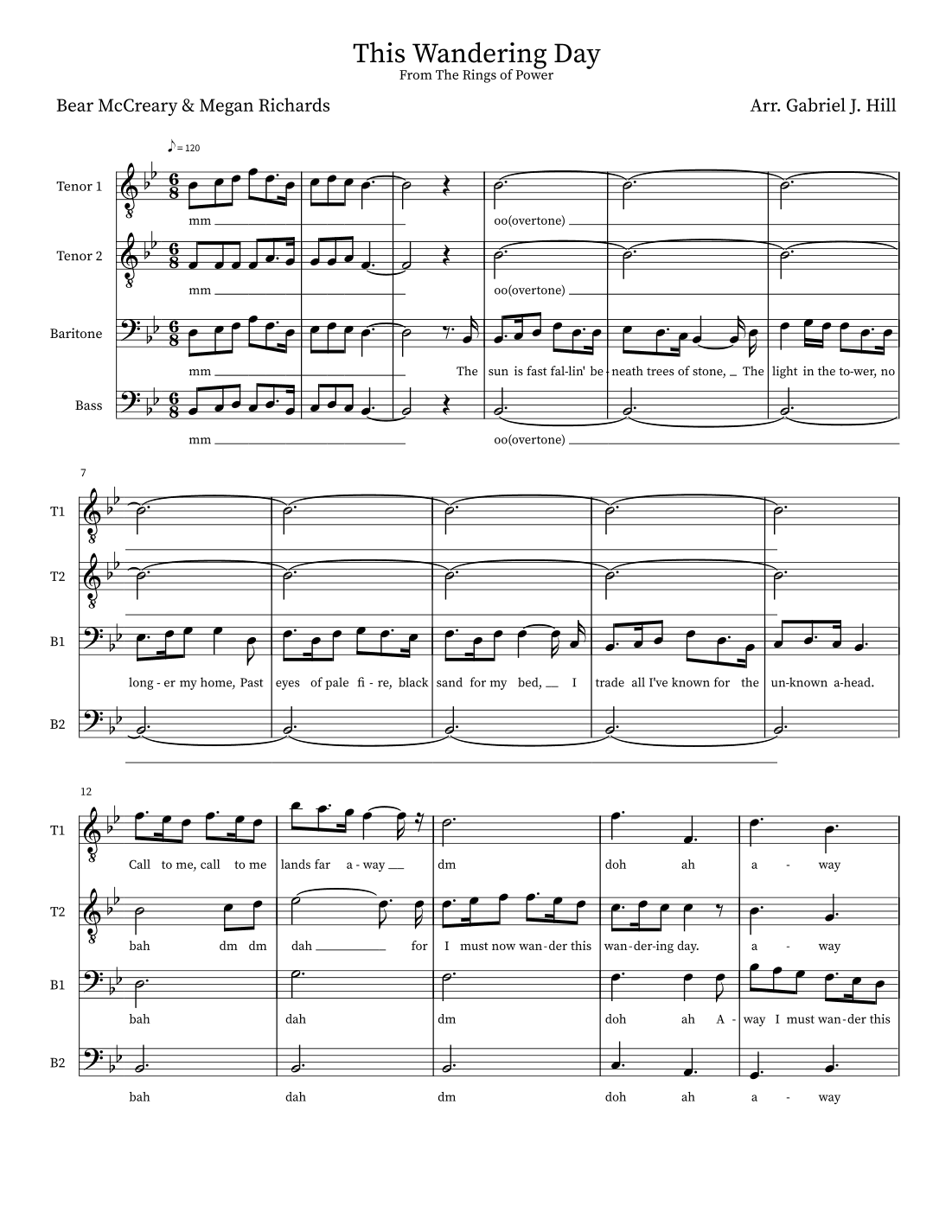 This Wandering Day (arr. Gabriel J. Hill)