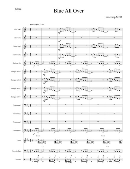 Blue All Over, from the Michael BB Quartet CD " Guided Tour"