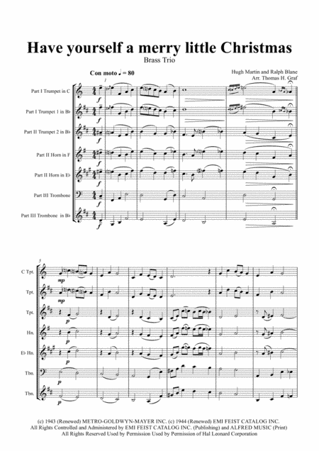 Have Yourself A Merry Little Christmas  from MEET ME IN ST. LOUIS (arr. Thomas H. Graf)