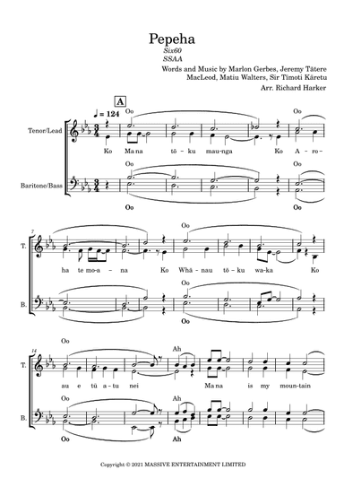 Pepeha (arr. Richard Harker)