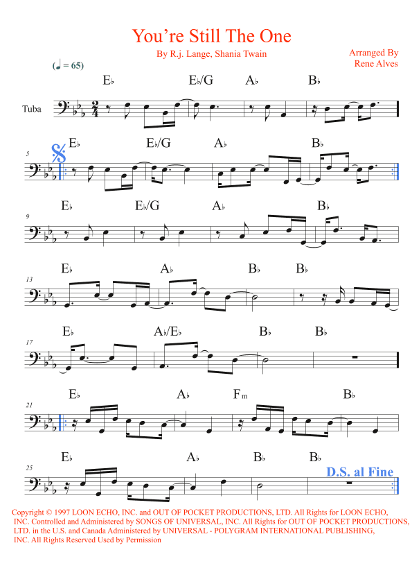 You're Still The One (arr. Rene Alves)