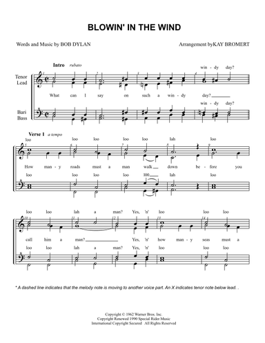 Blowin' In The Wind (arr. Kay Bromert)
