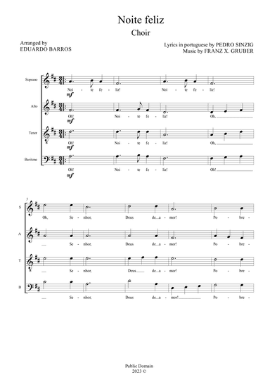 Noite Feliz (Para Coro A Cappella) (arr. Eduardo Barros)