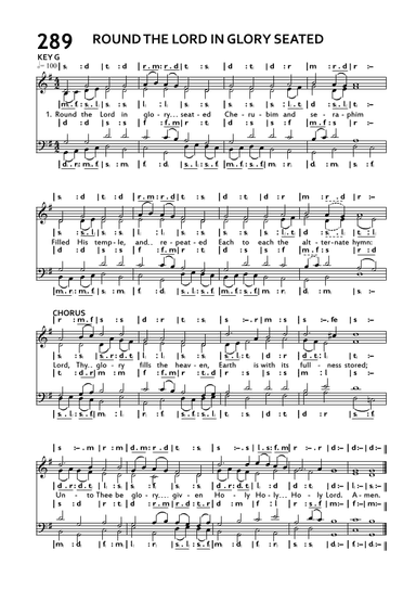 Round the Lord in glory seated (arr. Unknown)
