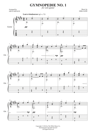 Gymnopédie No. 1 (arr. Art.o Artaud)