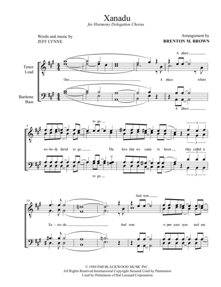 Xanadu (arr. Brenton M. Brown)