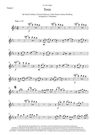Toxic (arr. J. Simmance)
