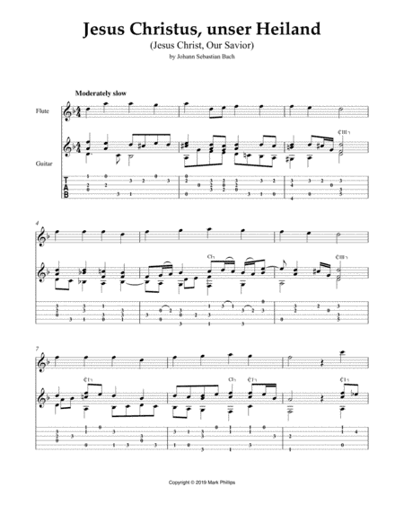 Jesus Christus, unser Heiland (Jesus Christ, Our Savior) (arr. Mark Phillips)