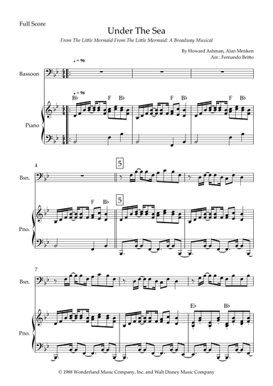 Under The Sea (arr. Fernando Britto)