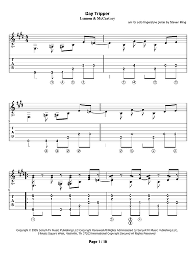 Day Tripper (arr. Steven Michael King)