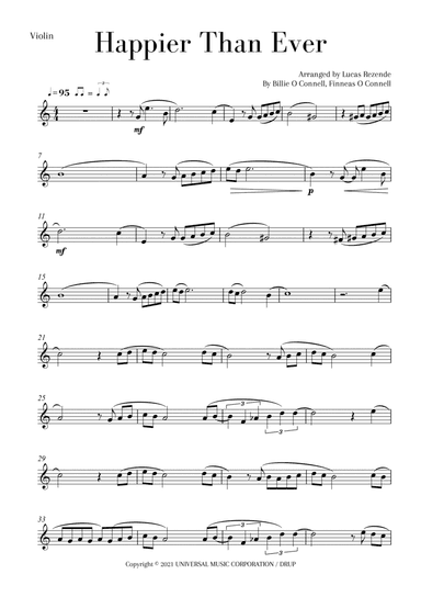 Happier Than Ever (arr. Lucas Rezende)