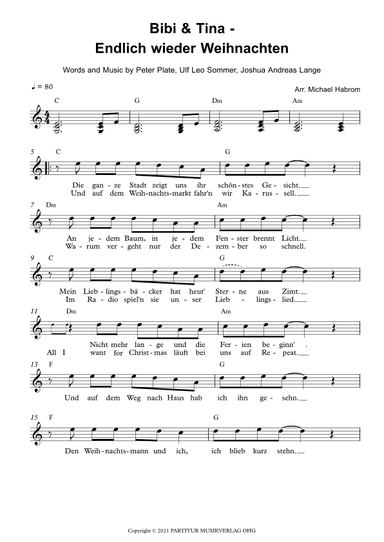 Endlich Wieder Weihnachten (arr. Michael Habrom)