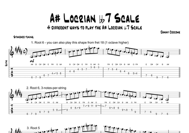 A# Locrian bb7 Scale (4 Ways to Play)