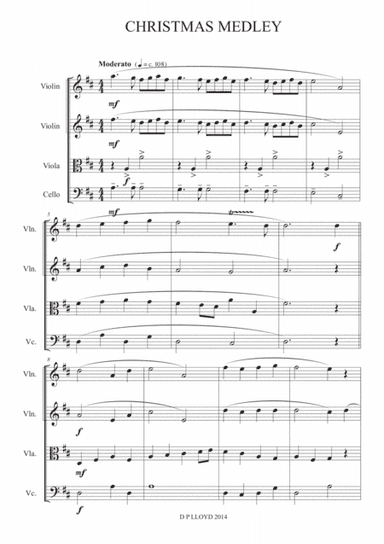 Christmas medley - String quartet (arr. Darren Lloyd)