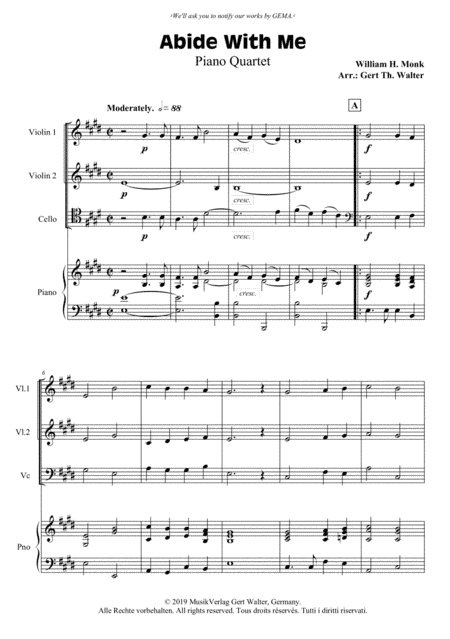 Abide With Me (arr. Gert Th. Walter)