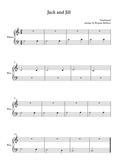 Jack and Jill (arr. Roxana Belibou)