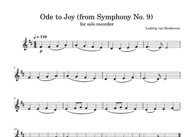 Ode to Joy (from Symphony No. 9) (arr. Felipe Queiroga)