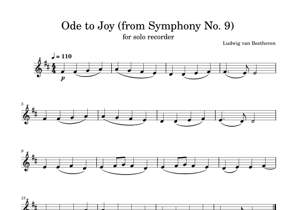Ode to Joy (from Symphony No. 9) (arr. Felipe Queiroga)