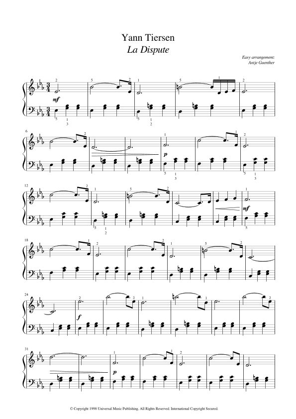 La Dispute (arr. Antje Günther)