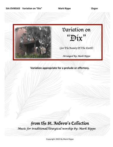 Variation on "Dix" (For The Beauty Of The Earth) StA OV00163 (arr. Mark Rippe)