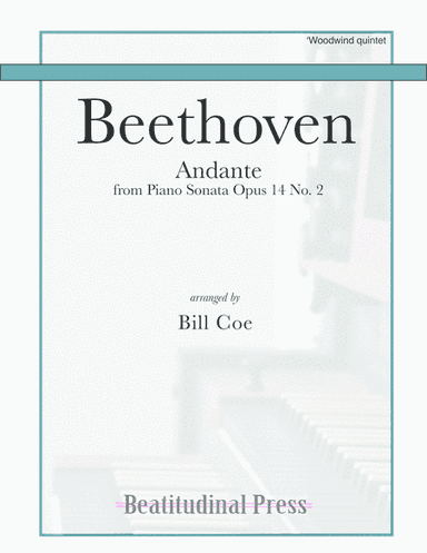 Beethoven Andante Woodwind Quintet score and parts (arr. Bill Coe)
